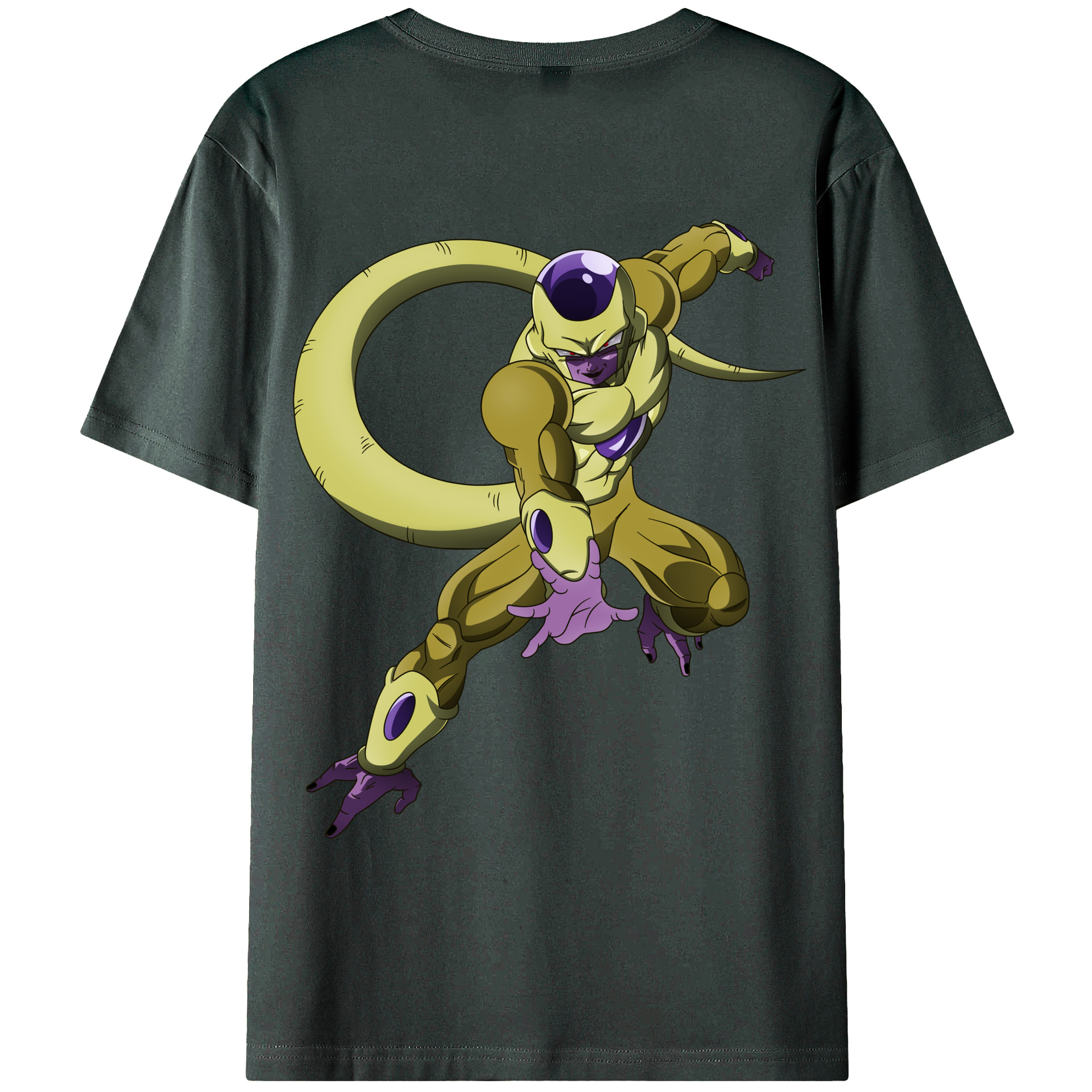 （画像用） ドラゴンボール フリーザ DRAGON BALL Frieza 綿100％ メンズ半袖Tシャツ（バックプリント） 通気性